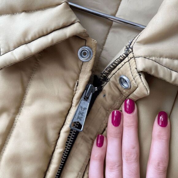 VTG H.T.C. Inc. Quilted Nylon Chore Coat Workwear Jacket Made USA XL - Picture 5 of 11